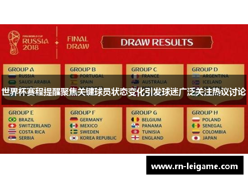 世界杯赛程提醒聚焦关键球员状态变化引发球迷广泛关注热议讨论
